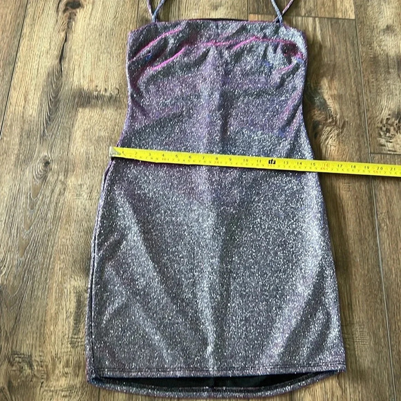 Windsor Time To Shine Glitter Mini Dress Size Medium - Picture 14 of 14
